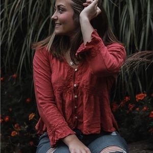 AE lace babydoll top